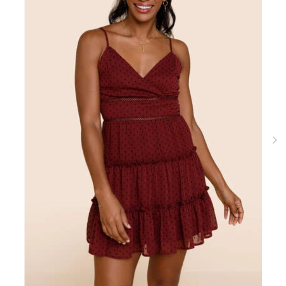 FRANCESCAS Mini dress red polkadot